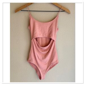 Aritzia Wilfred Delevingne Bodysuit Blush Pink Size XS